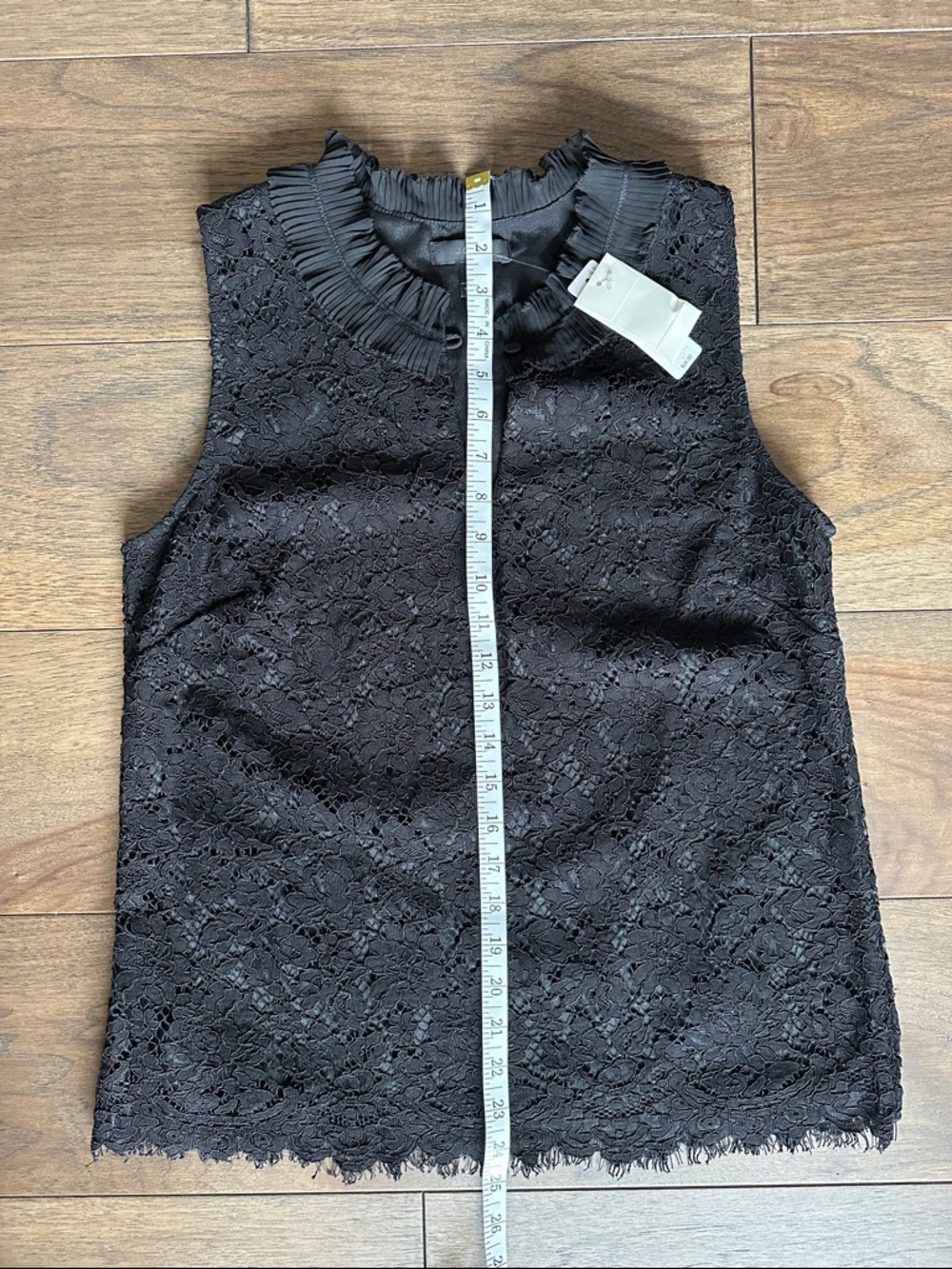 J.Crew Lace Ruffle Neck Blouse - Picture 8 of 8